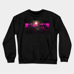 Space Design - Pink Crewneck Sweatshirt